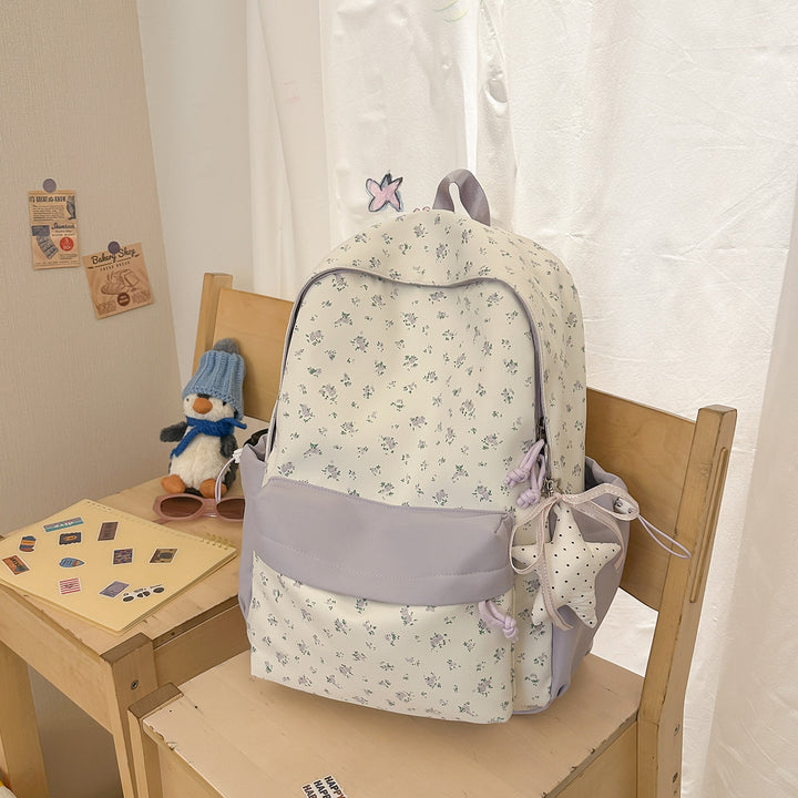 Blumenmuster Casual Rucksack Karnz
