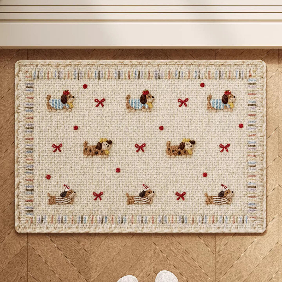 Adorable Hunde-Themen Rutschfeste Badematte