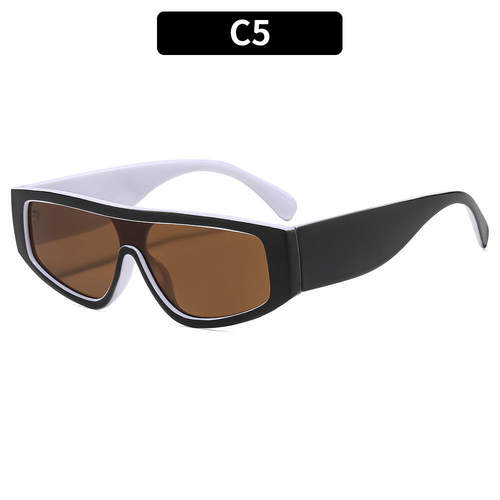 Futuristische Architektur Schild Sonnenbrille