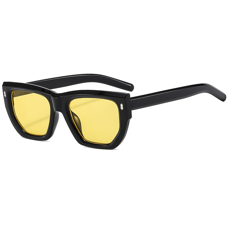 Damen Designer-Sonnenbrille mit modernem geometrischem Rahmen und UV-Schutz Karnz