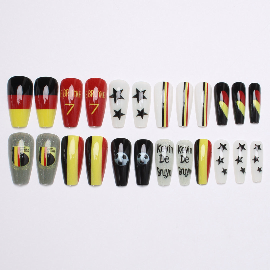 Sport-Themen Press-On Nail Art Karnz