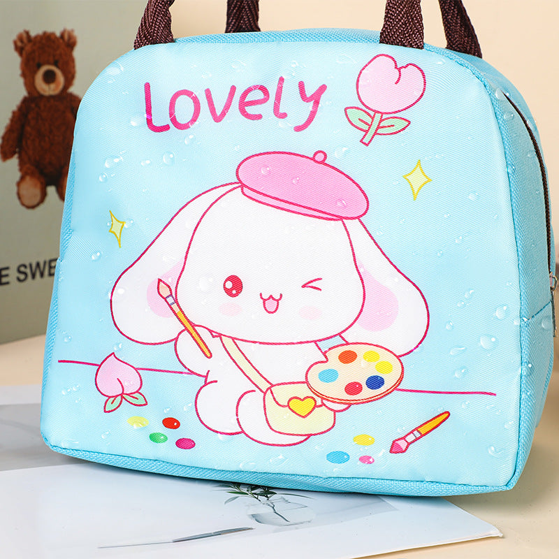 Süße katzenmotivierte isolierte Lunch-Tasche Karnz