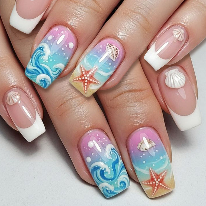 Ozean-Themen Nagelkunst Set Karnz