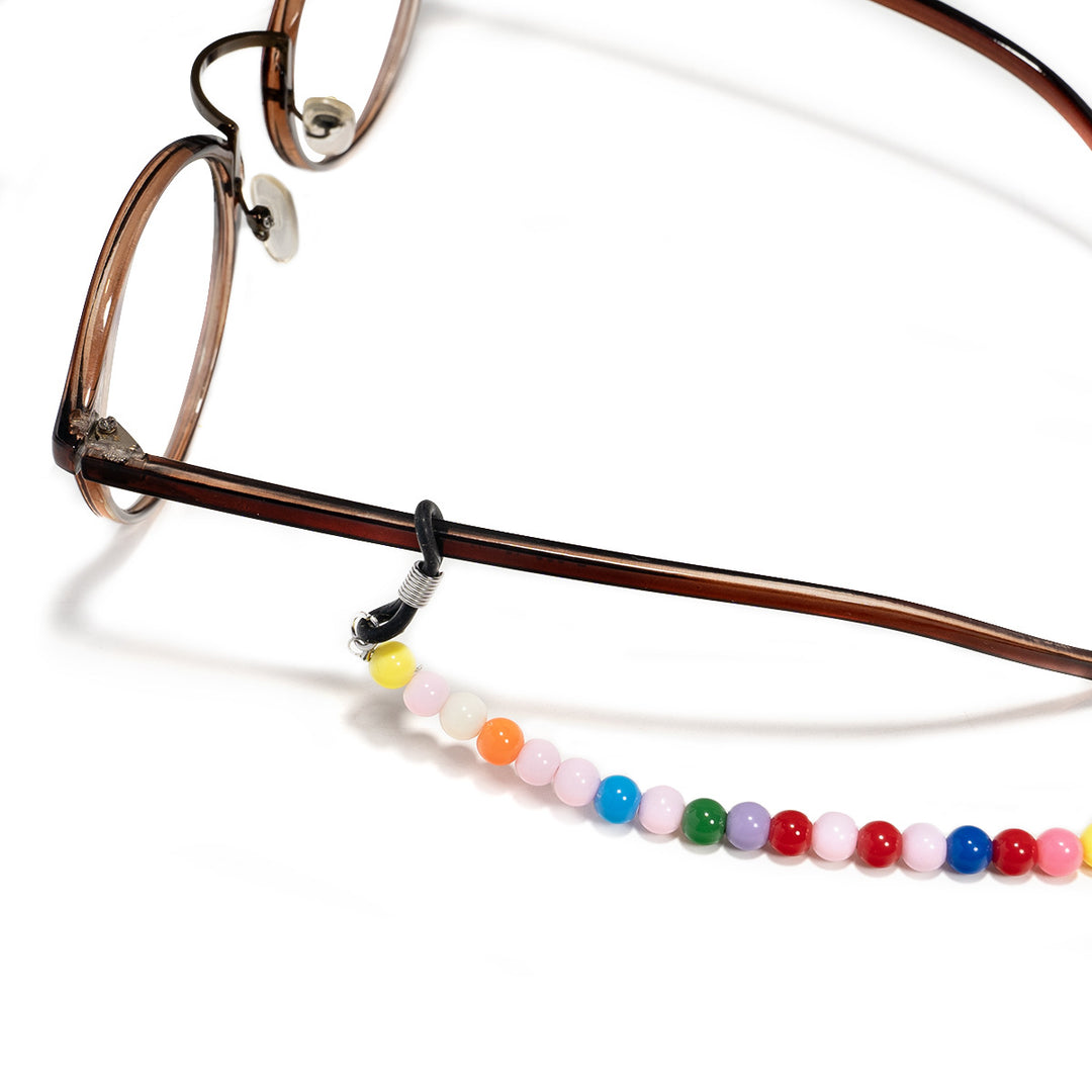 Bunte Perlen Brillenhalter Kette Karnz
