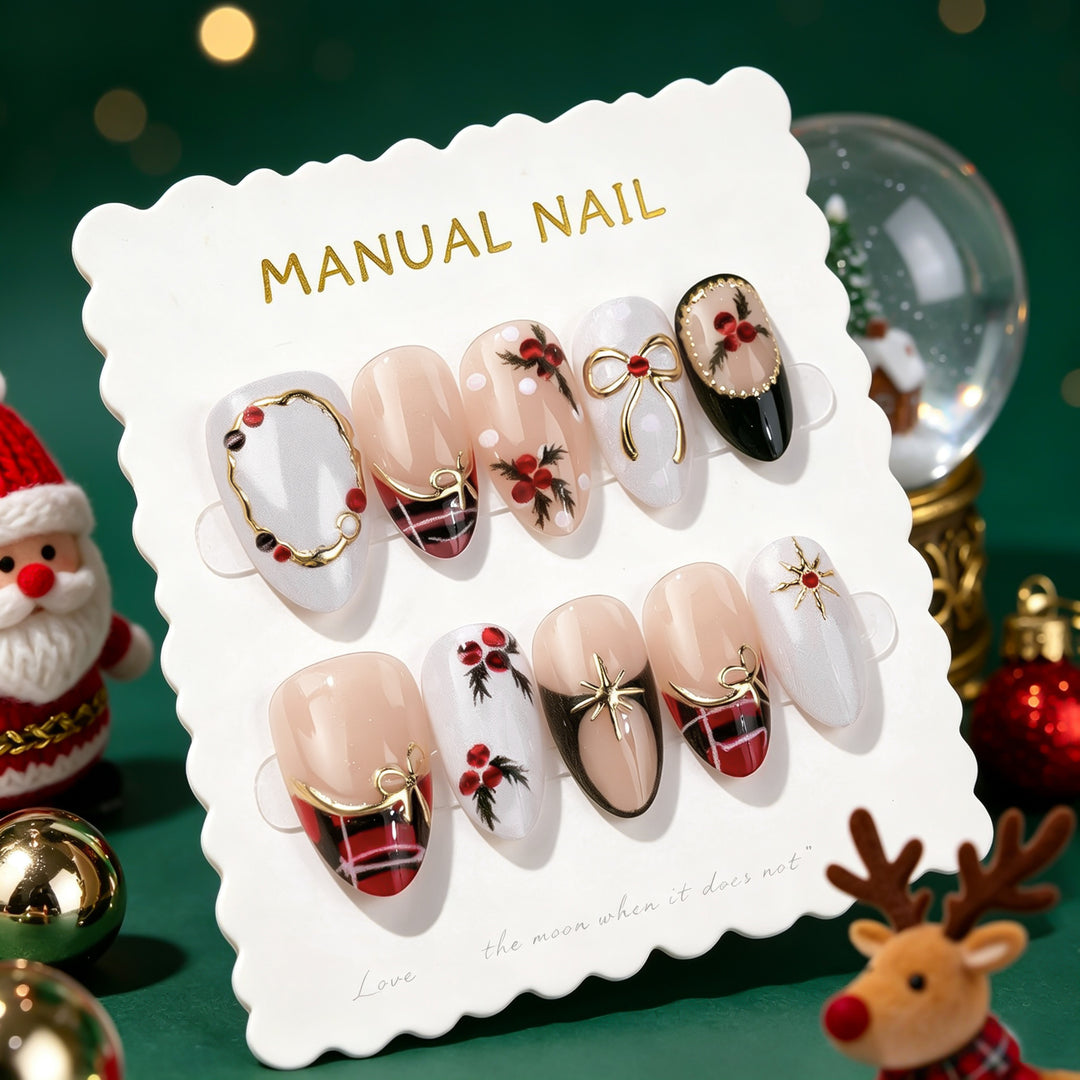 Kreatives Thema „Urlaub“  Press-On Nagelkunst Set