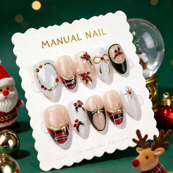 Kreatives Thema „Urlaub“  Press-On Nagelkunst Set