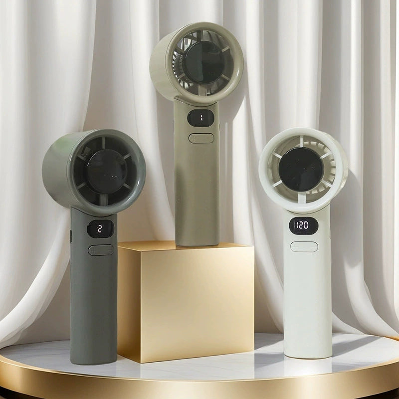 Damen tragbarer Handventilator mit digitaler Geschwindigkeitsregelung Karnz