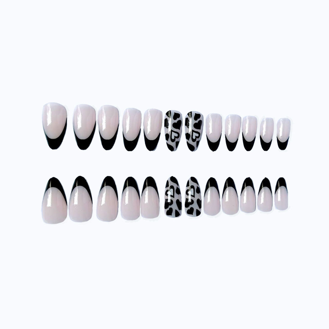 Elegantes Spitz-Französisches Tipps-Nagelkunst-Set