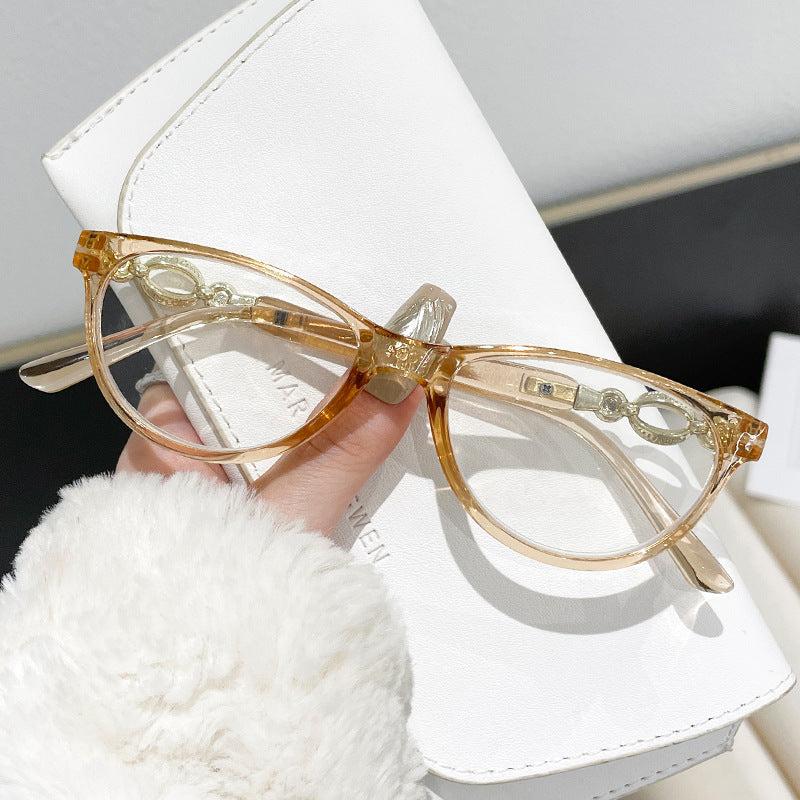 Damen elegante Cat-Eye Brille Karnz