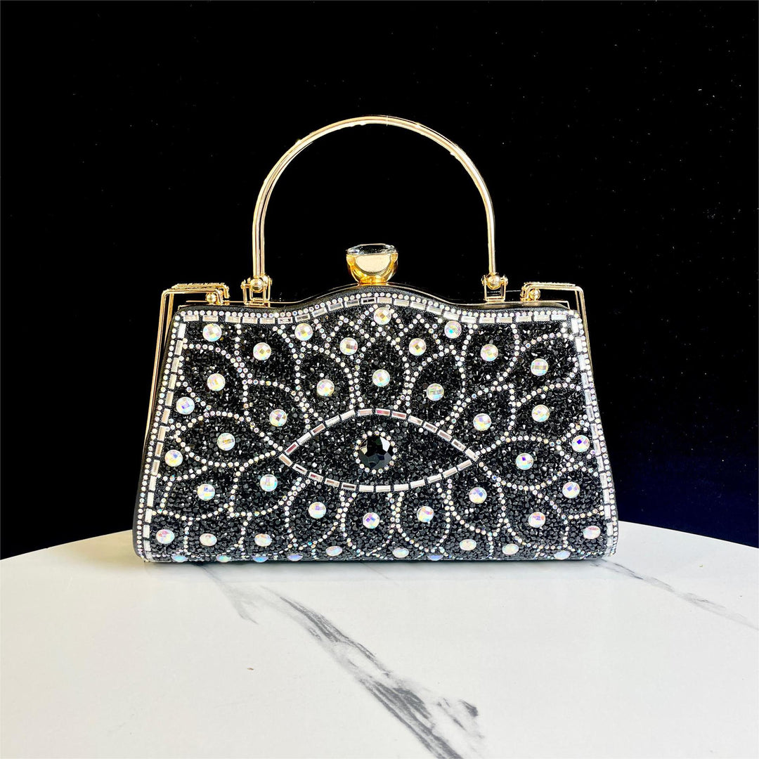 Dekorative Kristall-Detail Abendhandtasche