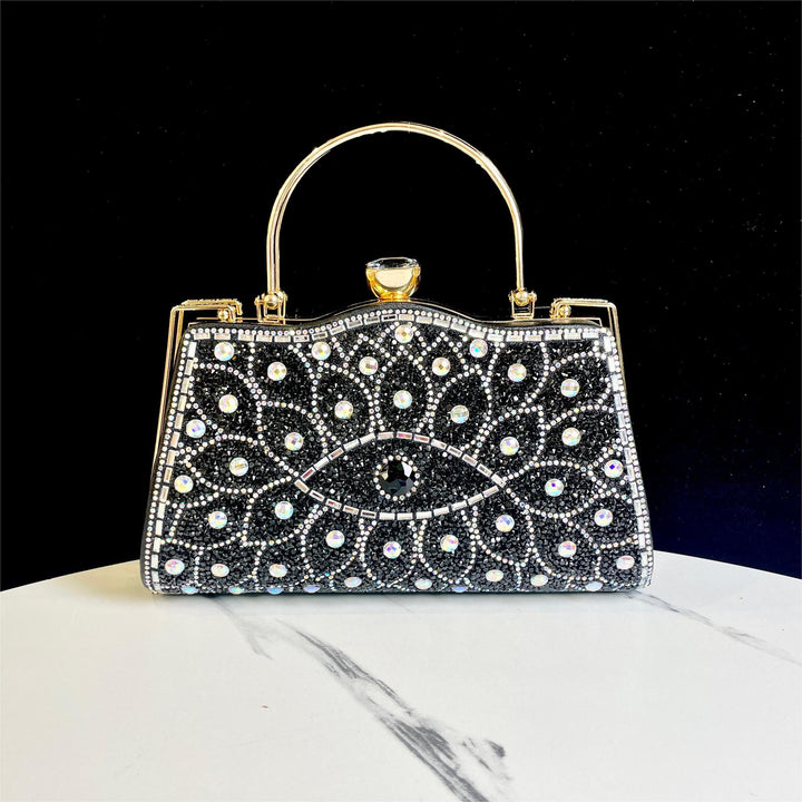 Dekorative Kristall-Detail Abendhandtasche