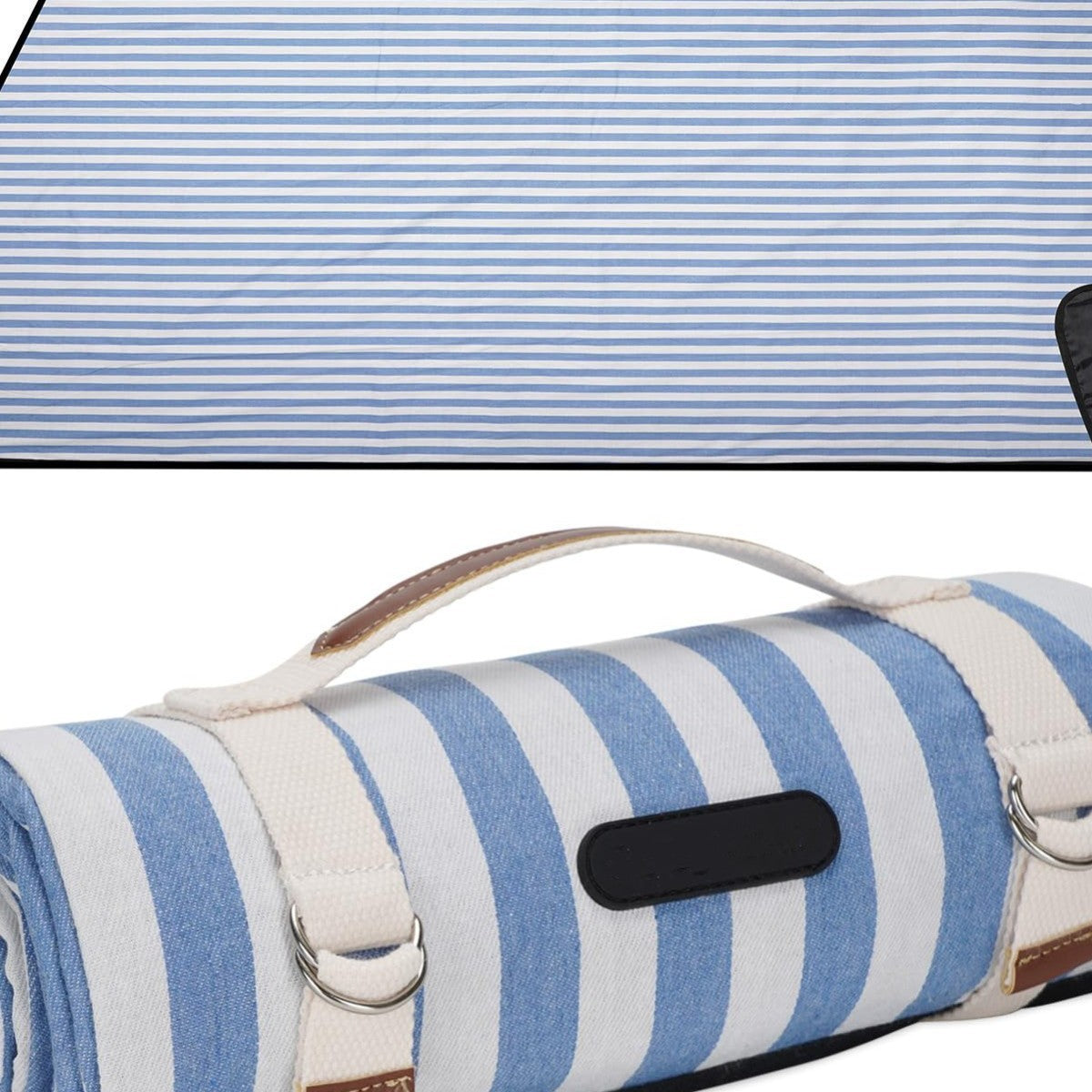 Unisex Picknickdecke mit wasserabweisender Unterseite und Tragegriff Karnz