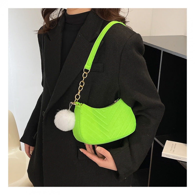 WoStylish Kunstfell Mini Handtasche Karnz