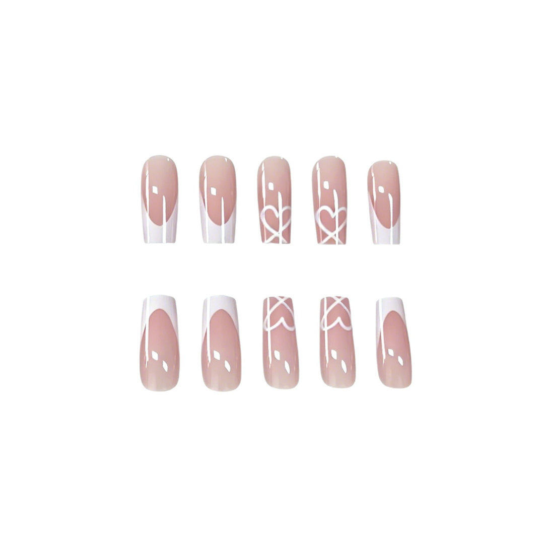Elegante French Tip Acrylnagelverlängerungen Karnz 1789915776