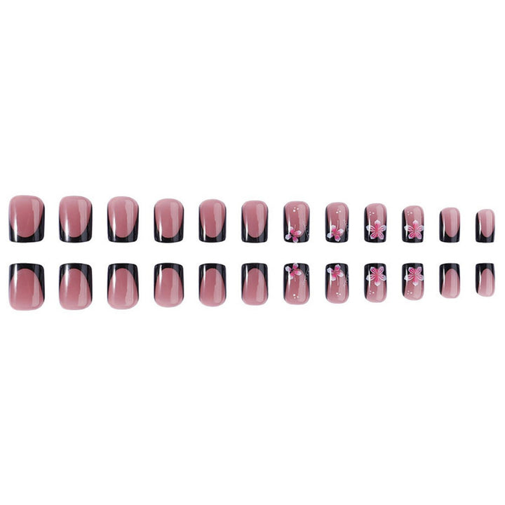 Floral Accent Press-On Nagelset