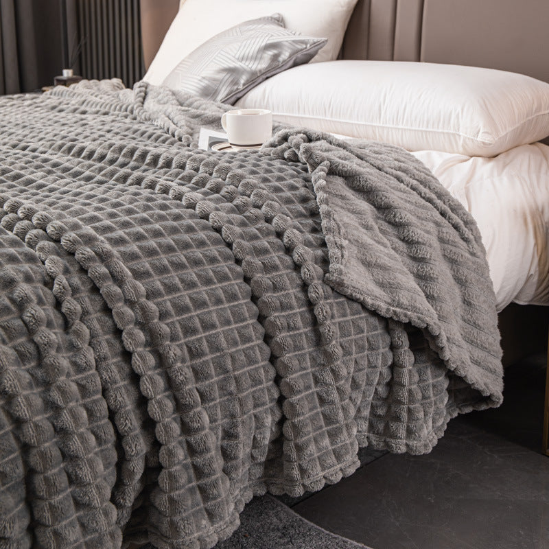 Luxuriöse Strukturierte Fleece-Decke