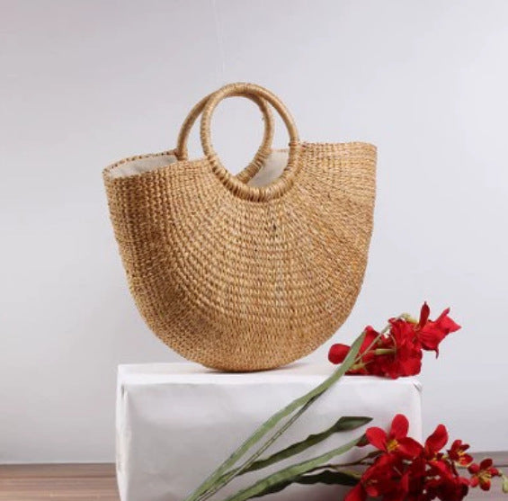 Damen Handgeflochtene Shoppingtasche Karnz