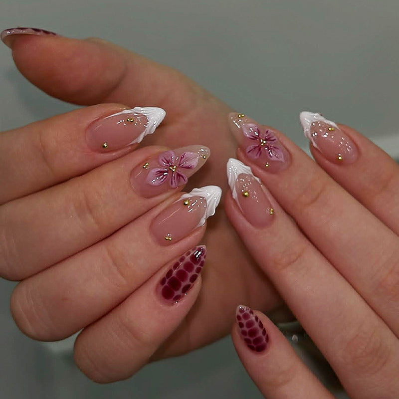 Floral Art Press-On Nail Tips Karnz
