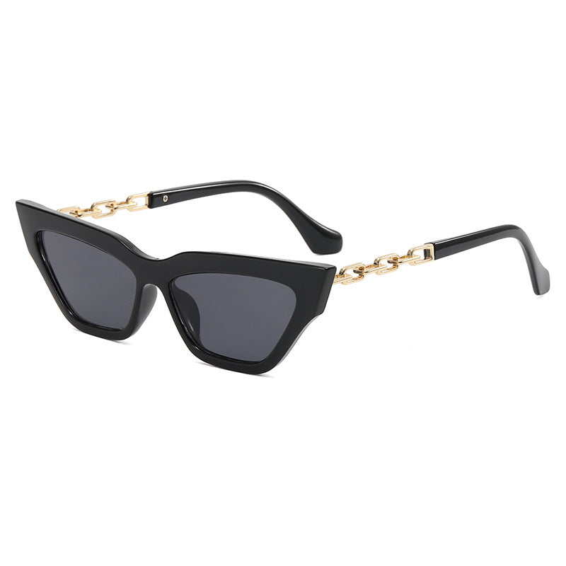Damen Trendige Sonnenbrille mit exklusiven Kettendetails Karnz