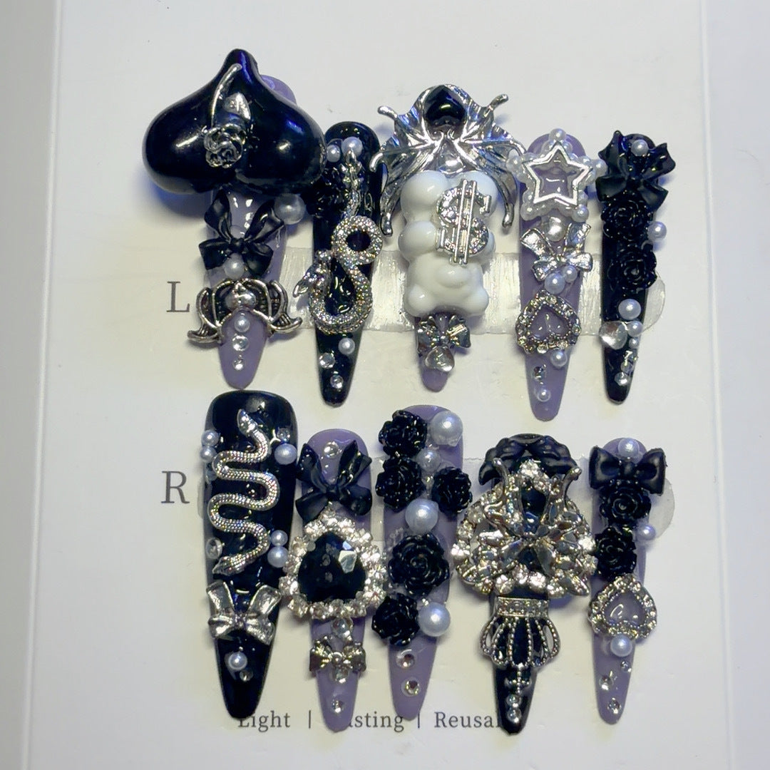 Gothic-inspirierte dekorative Haarklammer-Set