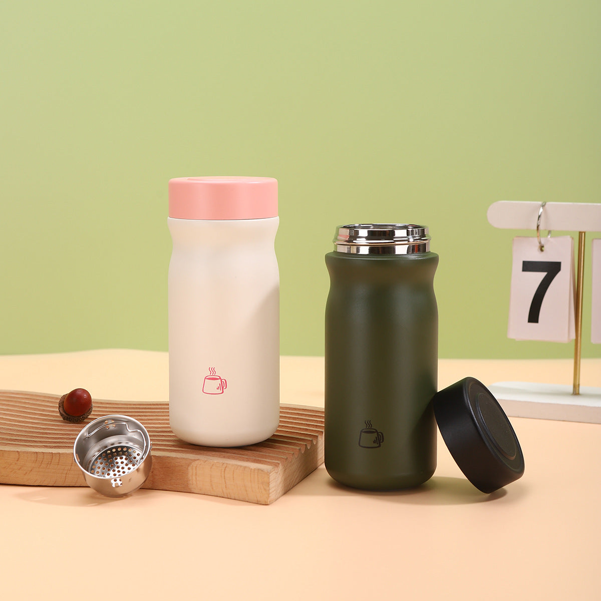 Damen Isolierte Kaffeetasse mit praktischem Auslaufstopp Karnz