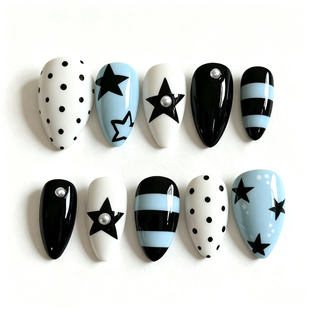 Sternen Design Press-On Nagelkunst Set
