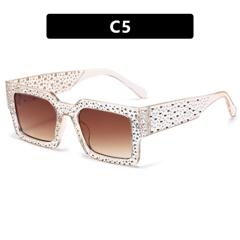 Damen extravagante Sonnenbrille mit funkelndem Akzent Karnz