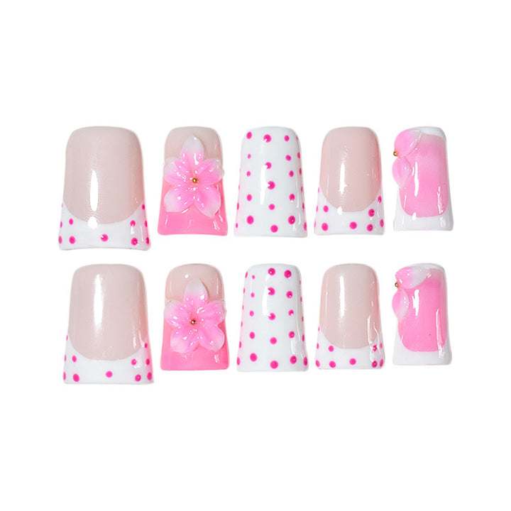 Kreative Blumennagelkunstverlängerungen Karnz