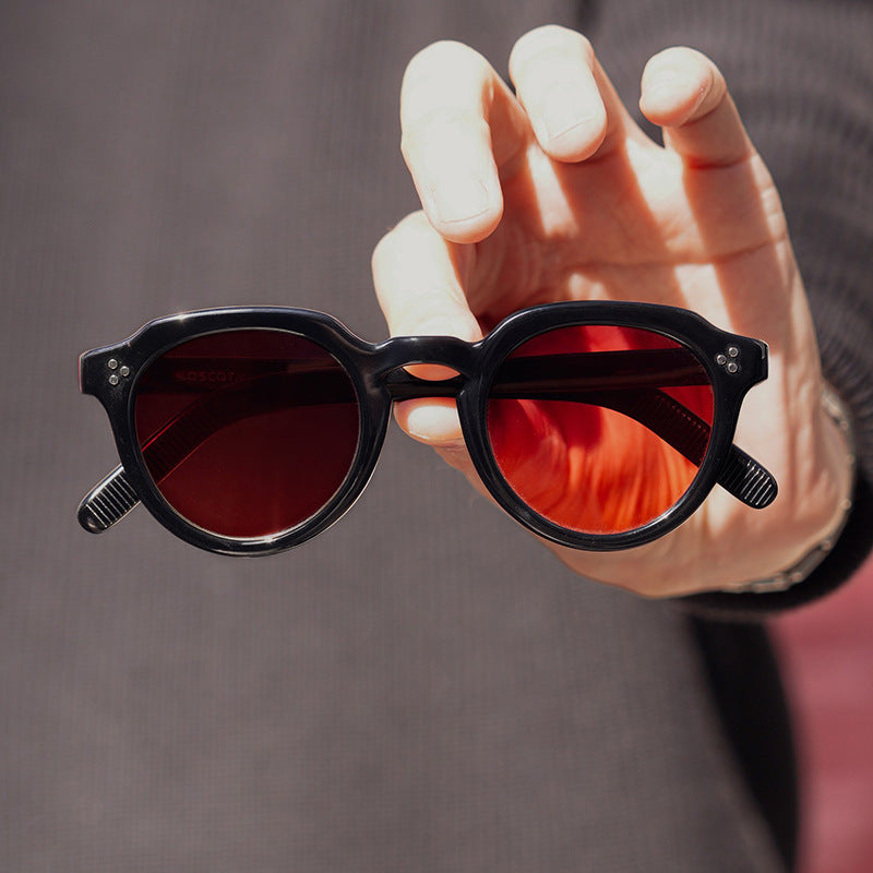Damen stilvolle runde Brille Karnz