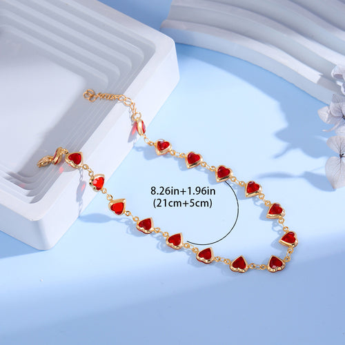 Herzförmiges Charm Armband Karnz