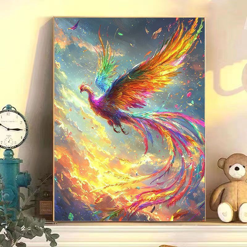 Abstract Phoenix Wandkunst Druck Karnz