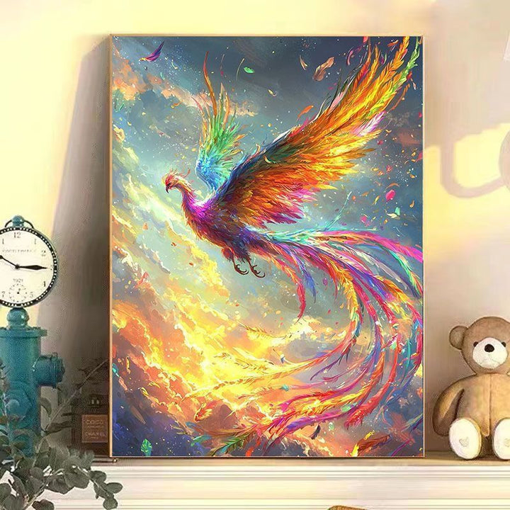 Abstract Phoenix Wandkunst Druck Karnz