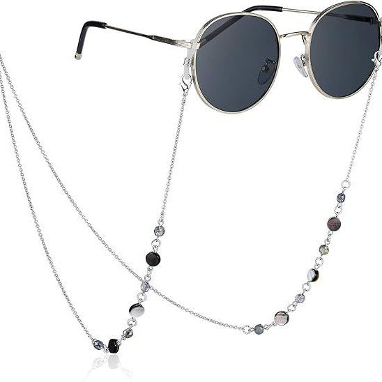 Elegante Perlen Brillen Kette Karnz