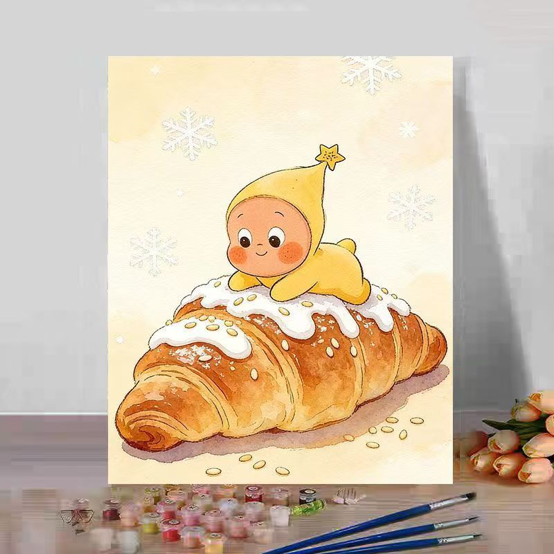 Niedliches Dessert-Themen Leinwandkunstwerk Karnz