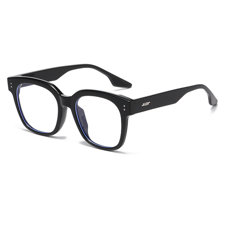 Übergroße geometrische Rahmenbrille