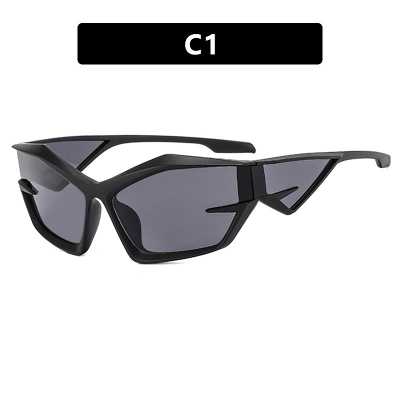 Damen futuristische Sport-Sonnenbrille Karnz
