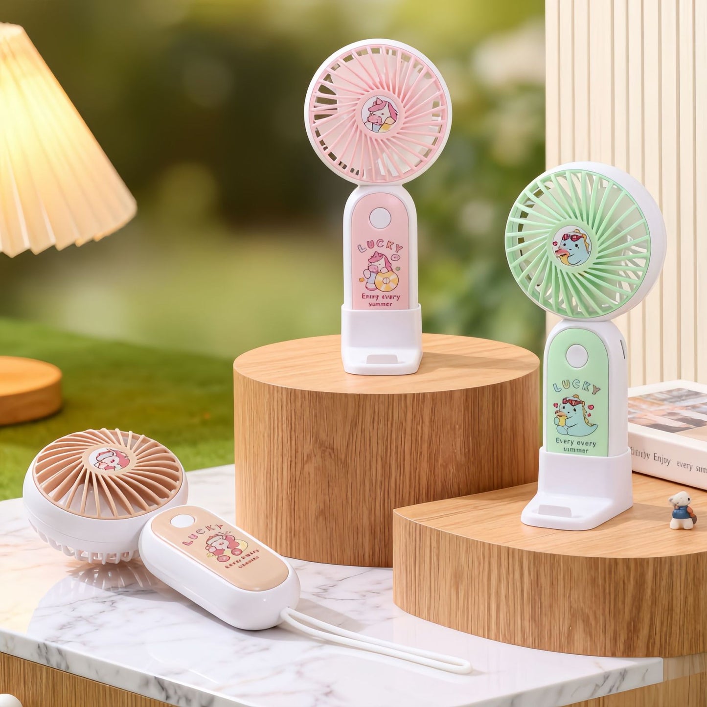 Damen Tragbarer USB-Handventilator mit niedlichem Motiv Karnz