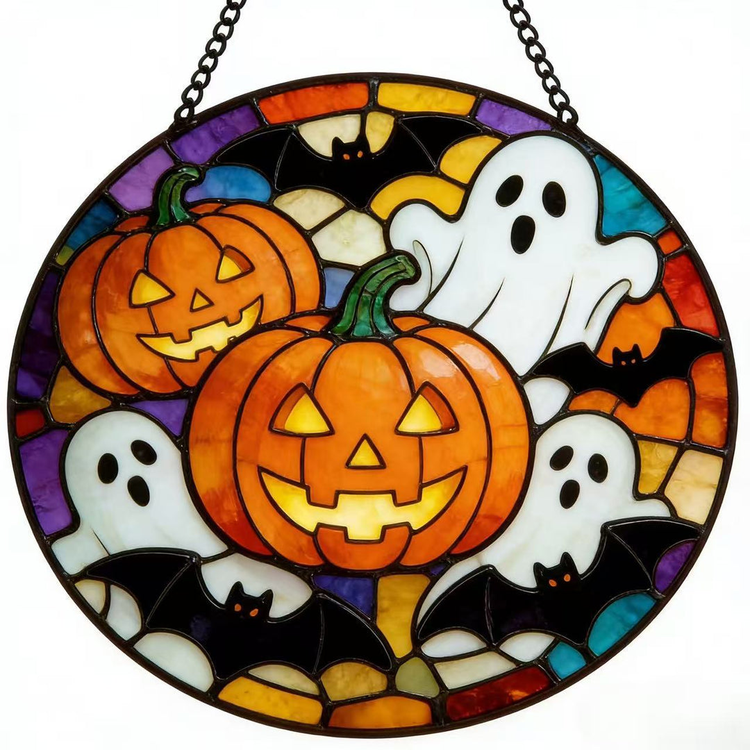 Dekorative Totenkopf Buntglas Wandkunst Karnz