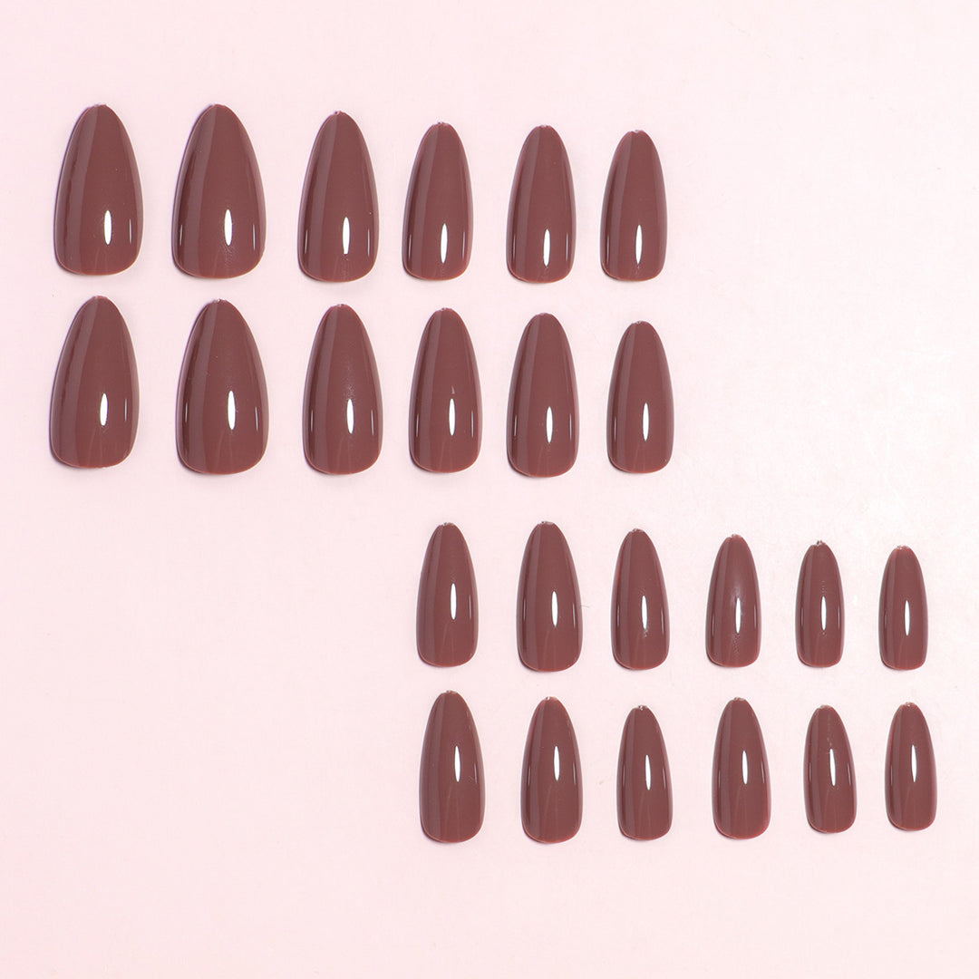 Mandel-förmiger Press-On Nagelset mit DIY Applikator Karnz