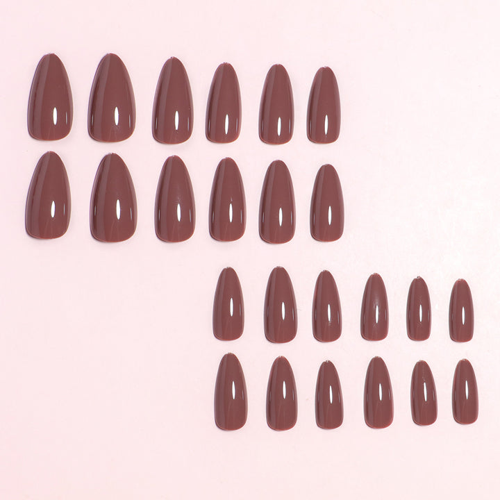 Mandel-förmiger Press-On Nagelset mit DIY Applikator Karnz
