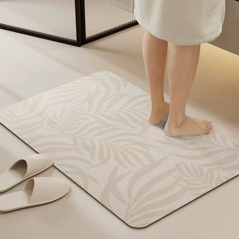 Dekorativer Blatt-Print Badezimmermatte für Zuhause