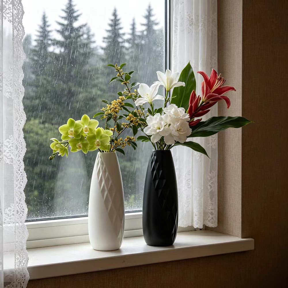 Geometrische Texturierte Dekorative Blumenvase Karnz