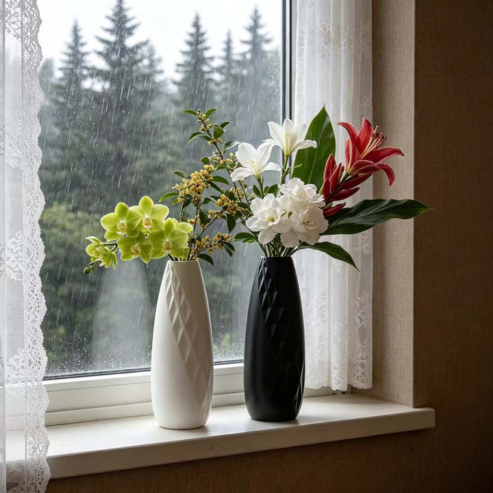 Geometrische Texturierte Dekorative Blumenvase Karnz