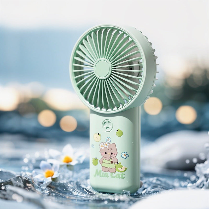 Damen tragbarer Handventilator mit süßem Tiermotiv Karnz