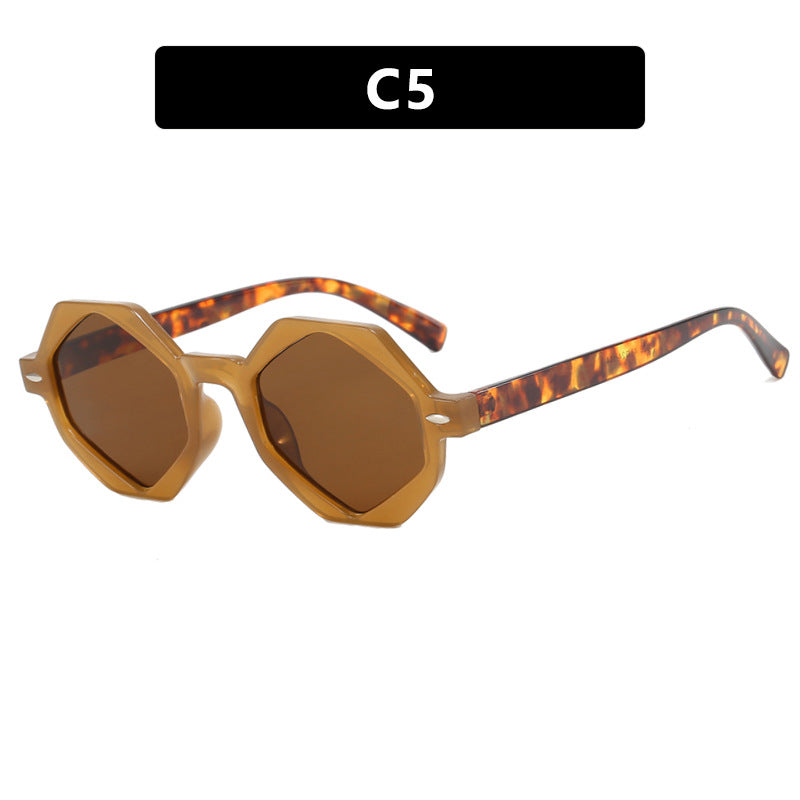 Damen trendige Sonnenbrille im modernen Achtkant-Design Karnz