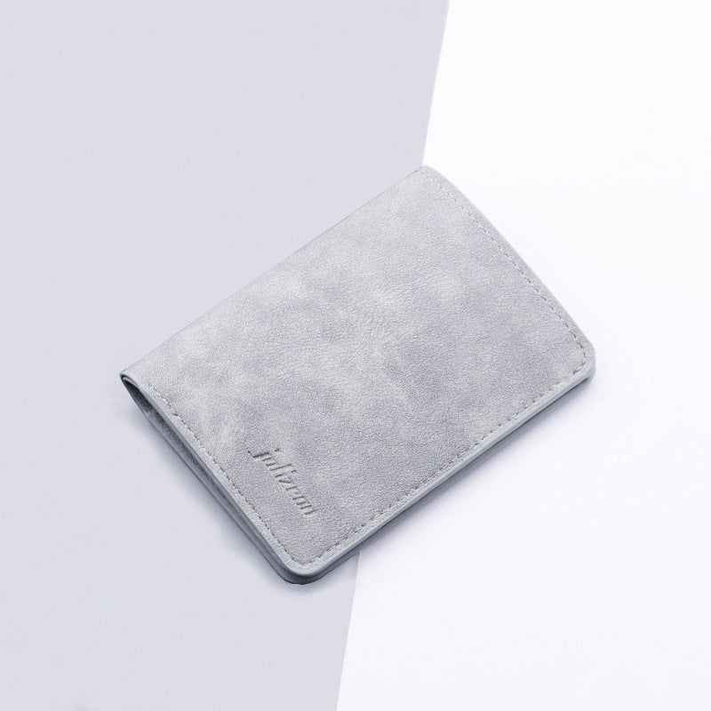 Schlanker minimalistischer Leder-Kartenhalter
