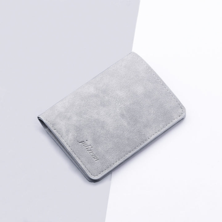 Schlanker minimalistischer Leder-Kartenhalter