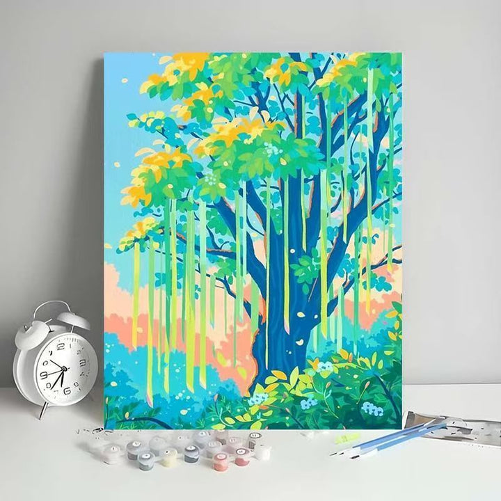 Outdoor Scenic Tree Art Canvas Kit Karnz