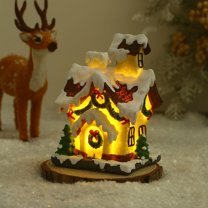 Dekorative Weihnachtsbeleuchtung im Häuschen-Design Karnz