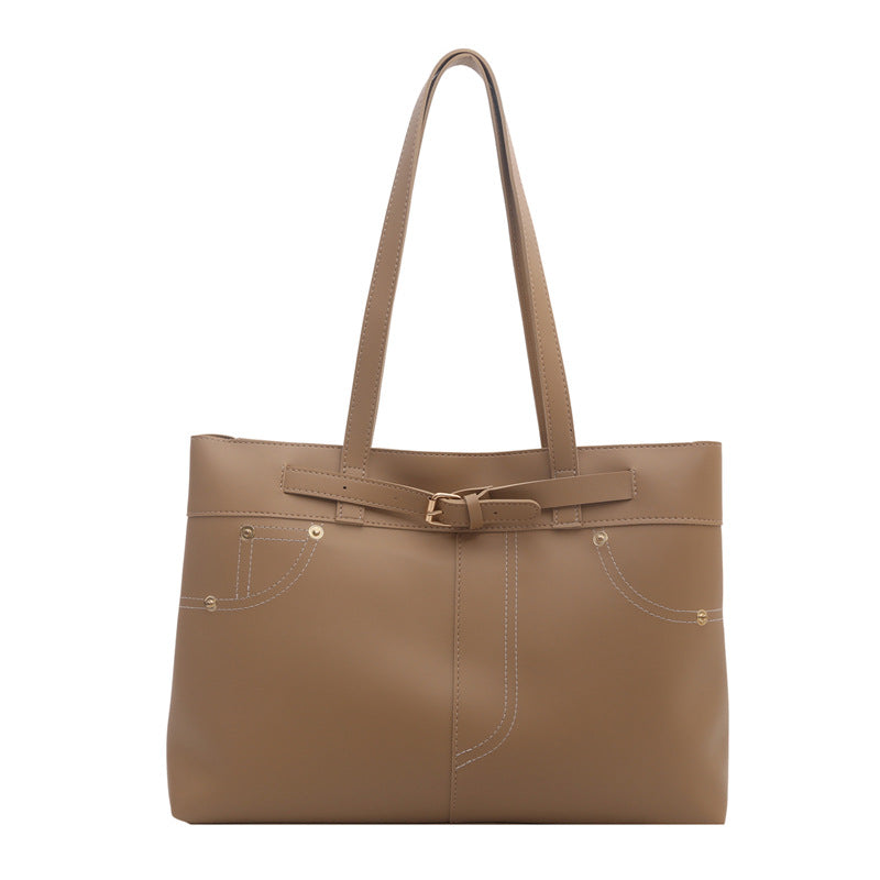 Chic Faux Leder Tote Bag